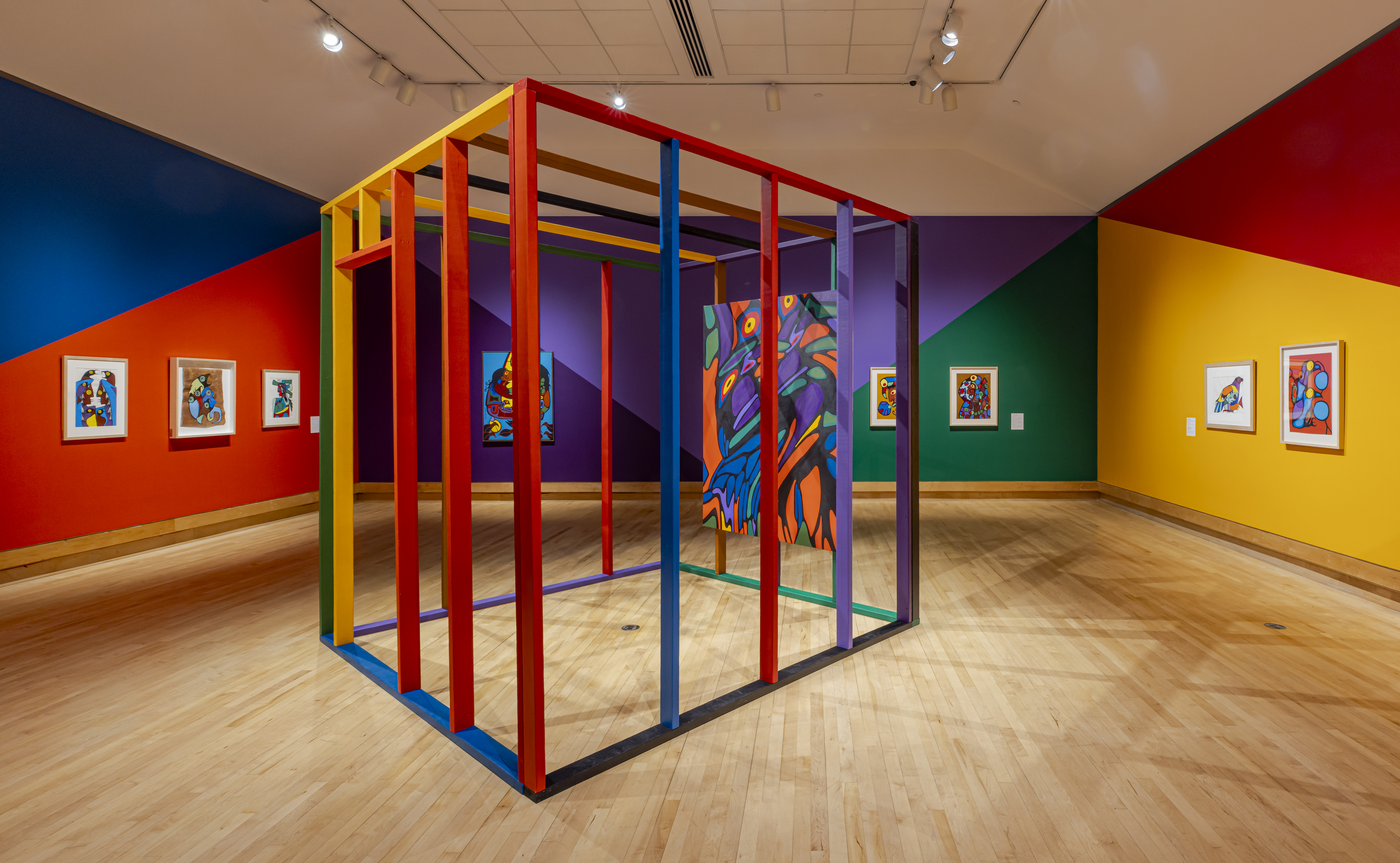 Woodland Boogie Woogie 6 artwork for NADI exhibition at Varley Art Gallery, Markham